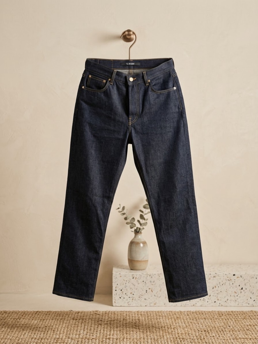 Jacquemus Dark Blue Straight-Leg Women’s Jeans